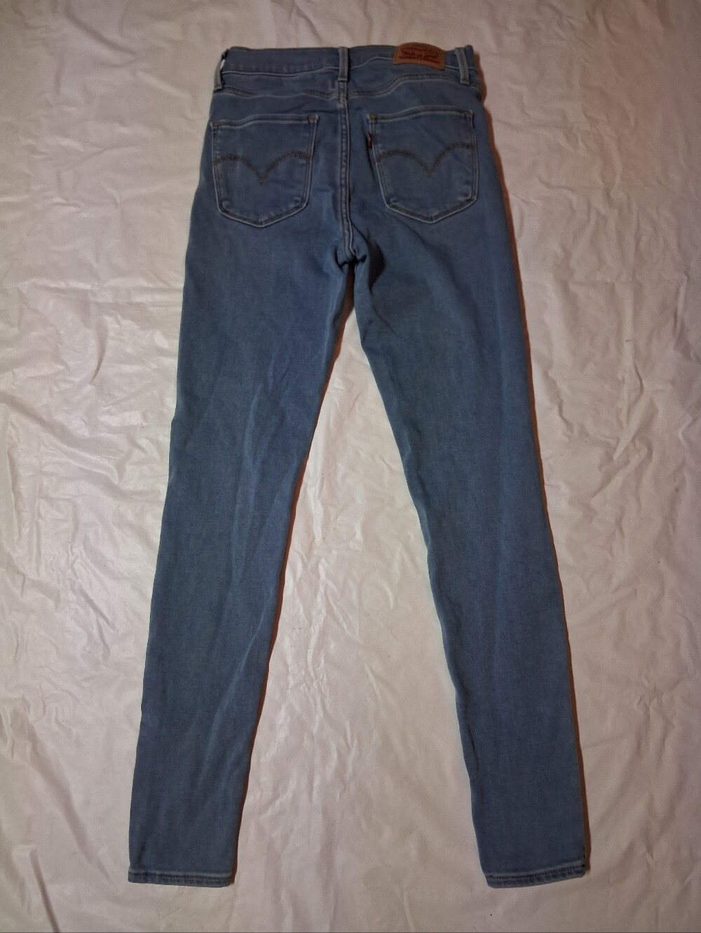 Levi's 720 High Rise Light Blue Women's Super Skinny Jeans Sz 26 Preowned